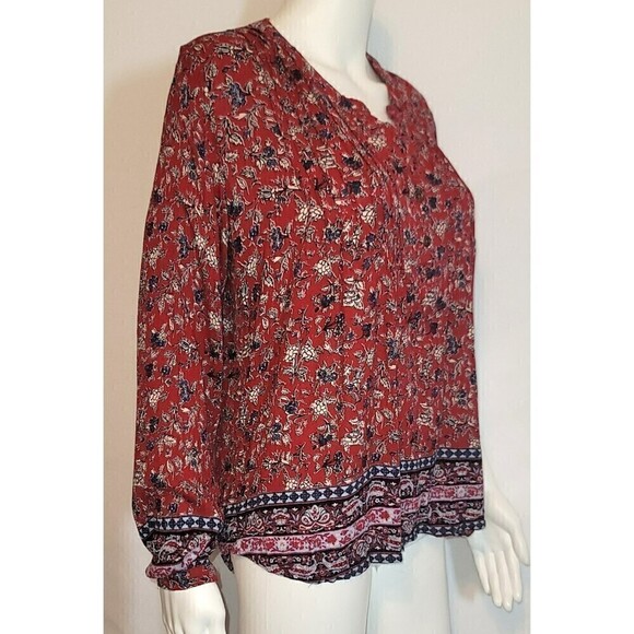2 Knox Rose Floral Print Blouses - Size S - Picture 5 of 16